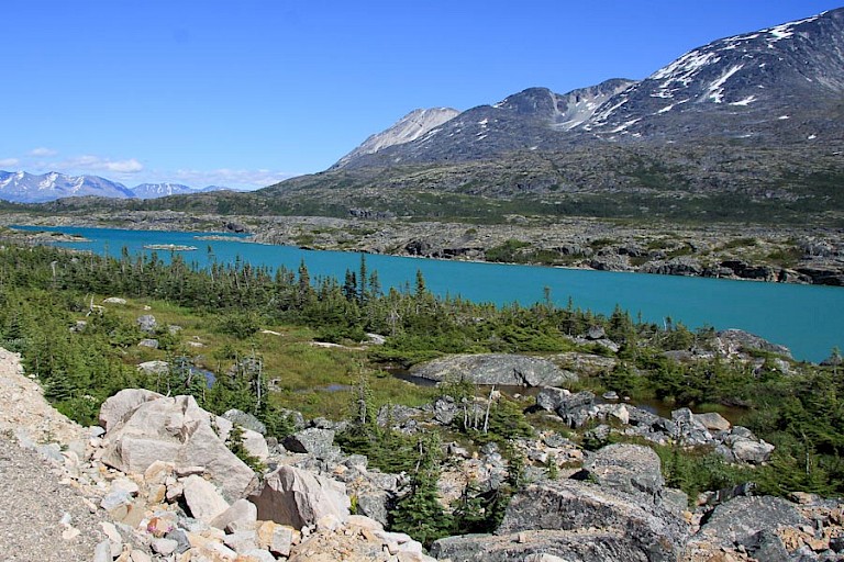 Richting Whitehorse, Yukon.